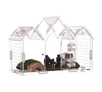 Jumping Spider Enclosure | Clear Acrylic Terrarium Box with Magnetic Doors | Acrylic Jumping Spider Enclosure | For Mantis Reptile Snake Gecko Tortoise Frog Bearded Dragon Hermit Crab Turtle Lizard