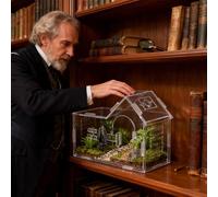 Jumping Spider Enclosure - Clear Ventilation Transparent Tank | Acrylic Snake Reptile Feeding Box | Small Animals Terrarium Breeding Cage For Frog Lizard Snail Arboreal Mantis Amphibians