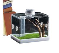 Jumping Spider Enclosure, Fish Breeding Tanks, 3.15 Inch Secure Latching System, Breathable Mesh Design, Spider Cage for Home Use & Pet Breeding, Travel
