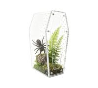 Jumping Spider Enclosure - Thick Acrylic Tarantula Habitat | Magnetic Push-Pull Lid Terrarium | Transparent Breeding Box with Ventilation Holes For Tarantulas Snails Mantises Frogs Small Reptil