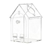 Jumping Spider Enclosure - Thickened Acrylic 20x12x12cm | Transparent Terrarium | Escape Proof Ventilation Breeding Tank For Tarantulas Mantis Snails and Small Reptile Home Indoor Use