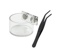 Jumping Spider Feeding Dish - Magnetic Bowl Set for Enclosure Care | Acrylic Feeder Cup with Secure Mount Water Holder, Easy Clean Feeding Accessory for Mantis Tarantula Small Reptile Habitat