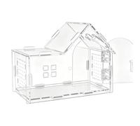 Jumping Spider Habitat - Acrylic Ventilated Terrarium, Clear Reptile Enclosure | Tarantula Cage, Tank, Portable Pet Box For Gecko Frog Scorpion Mantise Home Office Travel Use