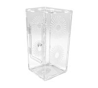 Jumping Spider Habitat, Reptile Enclosure Tank, Clear Acrylic Ventilated Case Box, Clear Full Visibility, Feeding Access Tools for Mantis, Frog Use, Kids, Family, Teen, Girls, Desktop Table, Housing