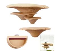 Jumping Spider Habitat Toy, Magnetic Mushroom House Set, 3D Printed Pet Enclosure with Water Bowl Design, Portable Spider Care Supplies for Outdoor Travel and Urban Exploration