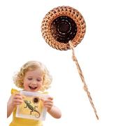 Jumping Spider Hide, Rattan Habitat Shelter, Small Magnetic Terrarium Decor, Natural Hiding Spot for Hermit Crabs, Tarantulas, Tree-Dwelling Invertebrates, Reptile Enclosures
