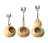 Jumping Spider House - Natural Gourd Shelter Chamber Refuge, Magnetic Dome Pod Structure Decorative Terrarium Habitat Accessory Tiny Arachnid Retreat | Environment Observation Residence