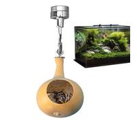 Jumping Spider Nest - Natural Gourd Cave with Magnet | Spider Accessories for Terrarium, Stainless Steel Magnetic House, Naturalistic Shelter for Small Reptiles Amphibians and Pet Jumping