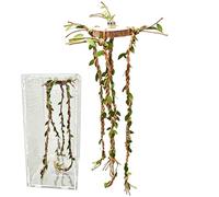 Jumping Spider Vines, Reptile Cage Toy, accesorio de 2,36 x 2,36 pulgadas con función de escalado, de hábitat, rama de enriquecimiento con estilo natural, suministro de serpiente para rana