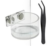 Jumping SpiderFee"ing Dişh Set - Recipiente de Alimentación Acrílico, Clip de Metal, Plato de Alimentación de Pescado Set Cuenco de Agua | Plato de Alimentos Para Casa Jaula Pequeño Reptil Mantis