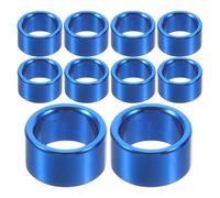 JUMPLAWN 10 Anillos de Aluminio para Patas de Paloma en Color Azul, Reutilizables para Identificación Rápida, Ideales para Entrenadores y Propietarios de Palomos