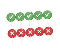 JUMPLAWN 10 Piezas Paletas de Participación Clase de Carteles de Votación Interactivos de Doble para Actividades Escolares y Enseñanza Herramientas para Interacción