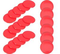 JUMPLAWN 100 Piezas Fichas de Bingo de 19mm Rojo en ABS | Piezas Duraderas y Prácticas, Diseño Creativo, Uso en Bingo y Actividades Matemáticas