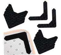 JUMPLAWN 12 Piezas Alfombrillas Antideslizantes Reutilizables para Alfombras U Shape Grippers Lavables Adherentes y Efectivos para Deslizamientos y Curvaturas