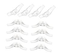 JUMPLAWN 12piezas Accesorios para Persianas Ganchos De Cuerda De Cortina Soporte Plástico para Cordones De Ventana Incluye Tornillos para Hogar y Oficina