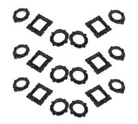 JUMPLAWN 18 Piezas Marcos Mini Vintage de Resina Estilo Gótico, Negro