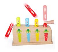 JUMPLAWN 1Juego Juguete de Madera para Desarrollo Cognitivo Diseño de Dibujos Animados Educativo Estilo Aleatorio
