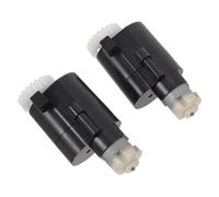 JUMPLAWN 2 Piezas Actuador de Engranaje para Cubo de Basura Sensor, Negro | Metal y Plástico, Conjunto de 2 Cajas, para Tapa Abatible Automática, Oficina y Reuniones