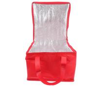 JUMPLAWN 2 Piezas Bolsa Térmica Porta Alimentos Roja Aislamiento | Non-woven y Aluminio, Ligera y Resistente, Gran Capacidad para Comidas, Uso Exterior y Transporte Diario