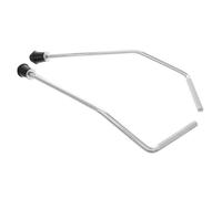 JUMPLAWN 2 Piezas de Patas para Bombo de Acero Inoxidable, Color Plata, Soporte Estable para Batería y Percusión, Accesorio de Repuesto