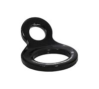 JUMPLAWN 2 Piezas Gancho de Remolque para Motocicleta de Aleación de Aluminio Gancho de Remolque Negro para Coche y Anillo de Arrastre para Conectar Extremos de Cinta y Cadena