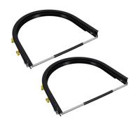 JUMPLAWN 2 Piezas Soporte Fácil de Soldadura de Aleación para Ajustable Pantalla de Aluminio Instalación y Rotación de 180° para Casco de Seguridad en Construcción