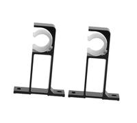 JUMPLAWN 2 Piezas Soporte para Barra de Cortina de Aluminio Resistente Lateral y Superior para Varilla Simple Fácil Instalación para Salón y Dormitorio