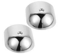 JUMPLAWN 2 Piezas Tapa Final de Herrajes Marinos de Acero Inoxidable para | Acabado Pulido, Color Plata, Instalación Sencilla, Uso en Entornos Marinos, Adaptable a Varios Barcos