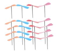 JUMPLAWN 20 Piezas Flying Dragonfly Toys For Portable Hand Helicopter Toy Made of Plastic For Outdoor Play Creative DIY Projects Educational Science Exploration Lightweight and Easy To