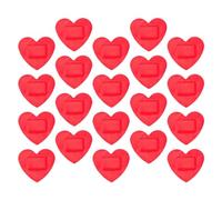 JUMPLAWN 20 Piezas Parche Adhesivo Corazón Transpirable para Cuidado de Heridas Material Pe para Emergencias Autocuidado