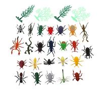 JUMPLAWN 24piezas Juguetes De Insectos Realistas para Niño Niña Modelos De Animales para Educación y Exploración Científica Diversión Fiestas Temáticas