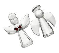 JUMPLAWN 2piezas Estatua De Ángel De Cristal Decoración De Cristal De Ángel para Sala De Estar