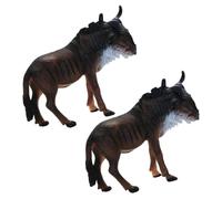 JUMPLAWN 2piezas Figuras De Animales Selva Realistas Modelos De Juguetes De Animales Africano para Niño Niña y Niñas Decoración Educativa Juego Imaginativo