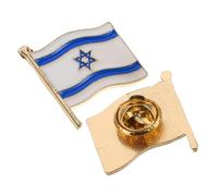 JUMPLAWN 2piezas Pin De Solapa Bandera De Israel Broches Creativos Para Hombres Decoraciones Para Fiestas y Eventos Conmemorativos Souvenirs Nacionales