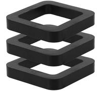 JUMPLAWN 3 Piezas Almohadilla Silenciadora de Goma para Receptor de Enganche de Remolque 2 Pulgadas, Amortiguador de Vibraciones y Reducción de Ruido para Accesorios de Furgoneta y