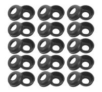 JUMPLAWN 30 Piezas Cazoletas de Eje para Bicicleta, Diseño Brida Negro | Aleación y Acero, Piezas para Buje Delantero y Trasero, Juego Conos, Tuercas y Arandelas