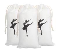 JUMPLAWN 3Piezas Bolsa Baile con Cordón Organizador de Zapatillas de Ballet Limpiar Niñas Bailarinas