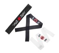 JUMPLAWN 3piezas Diadema Hachimaki Japonesa Para Chef y Deporte Estilo Ninja Tradicional Accesorio Versátil Para Disfraces y Cocina y Resistente