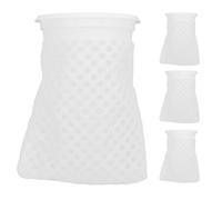 JUMPLAWN 4 Pares de Calcetines filtrantes de Panal para acuarios - Bolsas filtrantes de 4 Pulgadas con diseño de Anillo - Calcetines de filtración de Malla para acuarios Marinos de Agua Dulce y