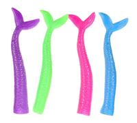 JUMPLAWN 4 Piezas Marionetas Dedo de Sirena Juguete para Pequeños Años Títeres Punta de Dedo Realistas y Lavables para Contar Cuentos y Educativos Color Aleatorio Color Aleatorio