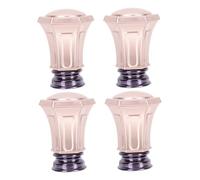 JUMPLAWN 4 Piezas Remates Decorativos para Barra de Rosa Finiales Vintage para Extremos de Poste de Compatibles con Barras Simples y Dobles Material