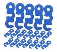 JUMPLAWN 40 Piezas Accesorios para Tiendas de campaña Libre Tensor de línea de Hebillas de Cuerda de Viento de Tienda tensores de líneas aleación de Aluminio Azul