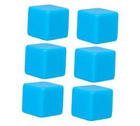 JUMPLAWN 6 Piezas Dados de Plástico para Enseñanza Cubos Escribibles para Proyectos DIY Actividades Aula y Decoración