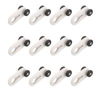 JUMPLAWN 60 Unidades Silent Curtain Track Pulleys With Hidden Steel Plate Stainless Steel Rollers For Smooth Glide Compatible With Various Ceiling And Wall Mounted Curtain Rail Systems
