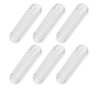 JUMPLAWN 6piezas Mango De Barra De Cortina Transparente Agarre Ergonómico para Varita De Cortina Fácil Instalación para Hogar y Hotel Adaptable Diversos Entornos