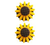 JUMPLAWN Ambientador para Coche Clip de Girasol, Difusor de Perfume Fácil de Colocar, 2 Piezas de Plástico para Decoración y Aroma Coche U Oficina