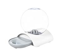 JUMPLAWN Bebedero Automático para Perros y Gatos Burbuja Transparente Funcional Abs Acrílico Grande Capacidad Hogar Exterior Mascotas