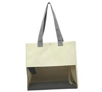 JUMPLAWN Bolsa Transportadora Diseño Cómodo y Espacioso para Gatos Transpirable y Ligera de Tela Oxford Beige, Mochila Portátil Adecuado para Salidas al Aire Libre