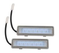 JUMPLAWN Bombillas LED Iluminación y Resistente para Campana Extractora de Cocina, 2 Piezas, Luz Fría Integrada, Material de Aleación de Aluminio y Vidrio