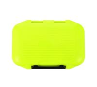 JUMPLAWN Caja de Aparejos Pequeña para Pesca Organizador de Herramientas y Accesorios con Divisores Ajustables Resistente y Compacta para Señuelos y Anzuelos Amarilla